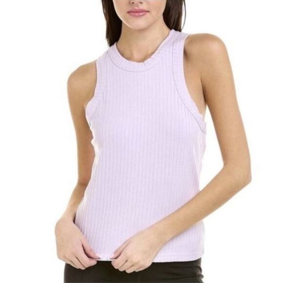Free People Movement Lavender Ribbed Racerback Tank Top SzS - Picture 1 of 12